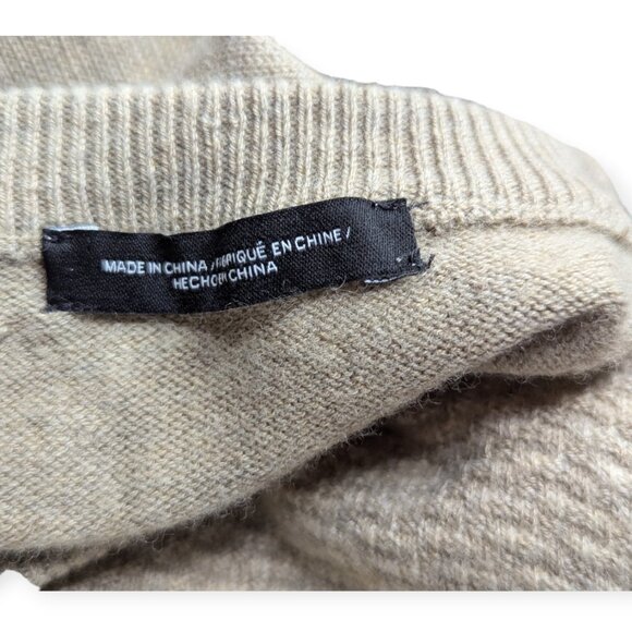 Under Armour Men's Threadborne Wool Blend Beige Crewneck Sweater Size XL - Picture 9 of 14